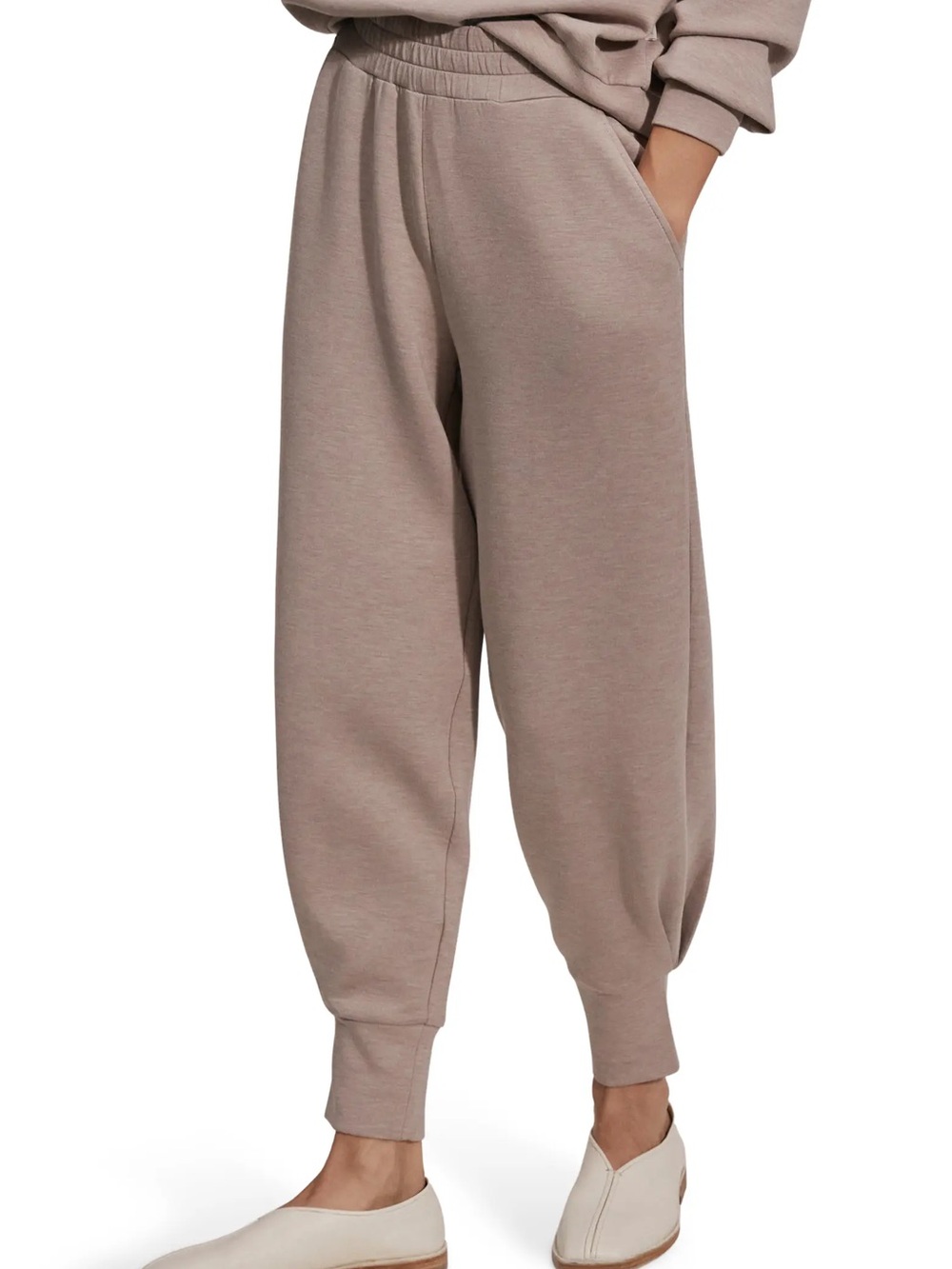 Varley relaxed double soft pants taupe